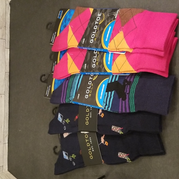 Gold Toe Underwear & Socks Gold Toe Golf Dress Socks Mens 5 Pairs